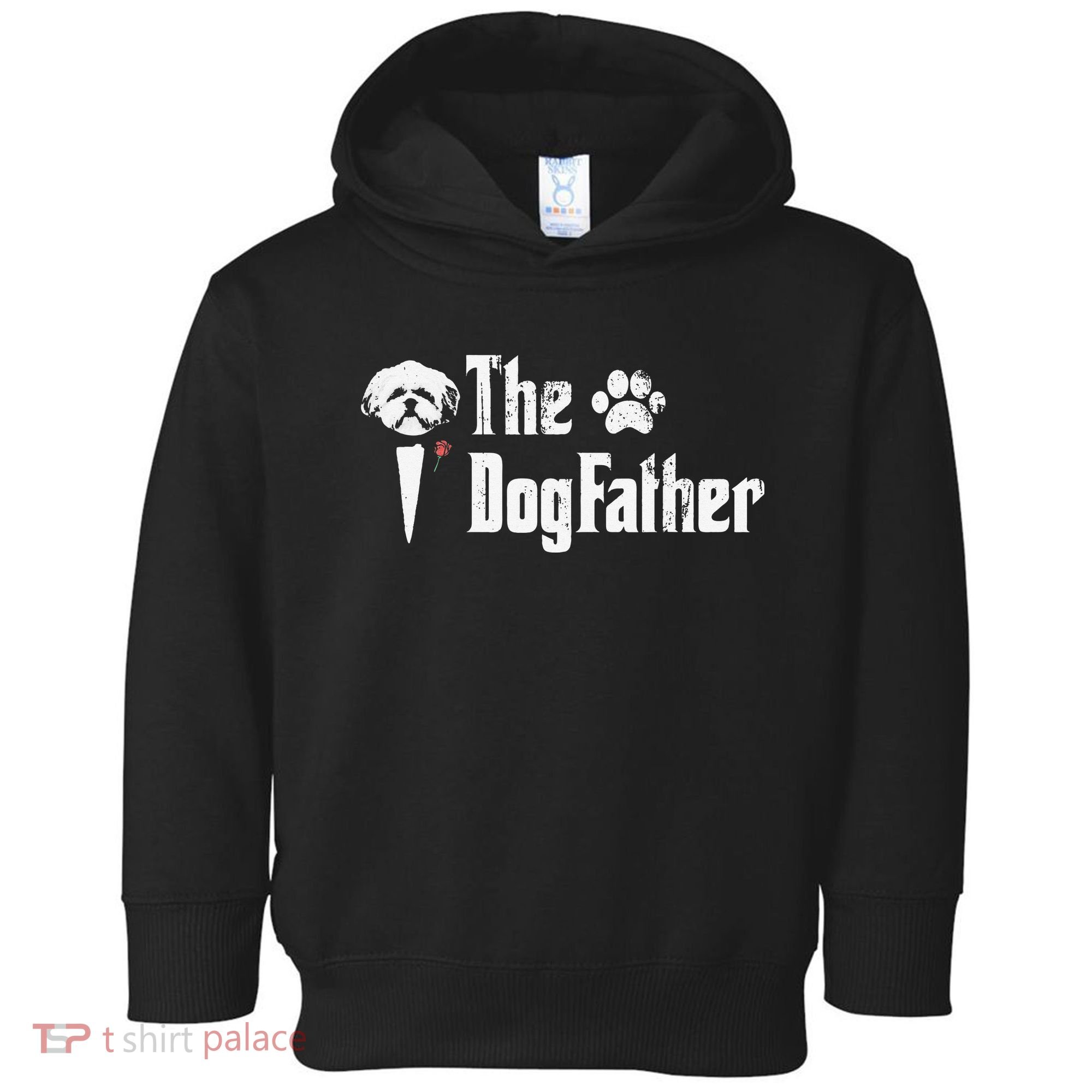 The Dogfather Shih Tzu Dog Dad Father's Day Gift Toddler Hoodie