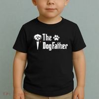 The Dogfather Shih Tzu Dog Dad Father's Day Gift Toddler T-Shirt thumb 2