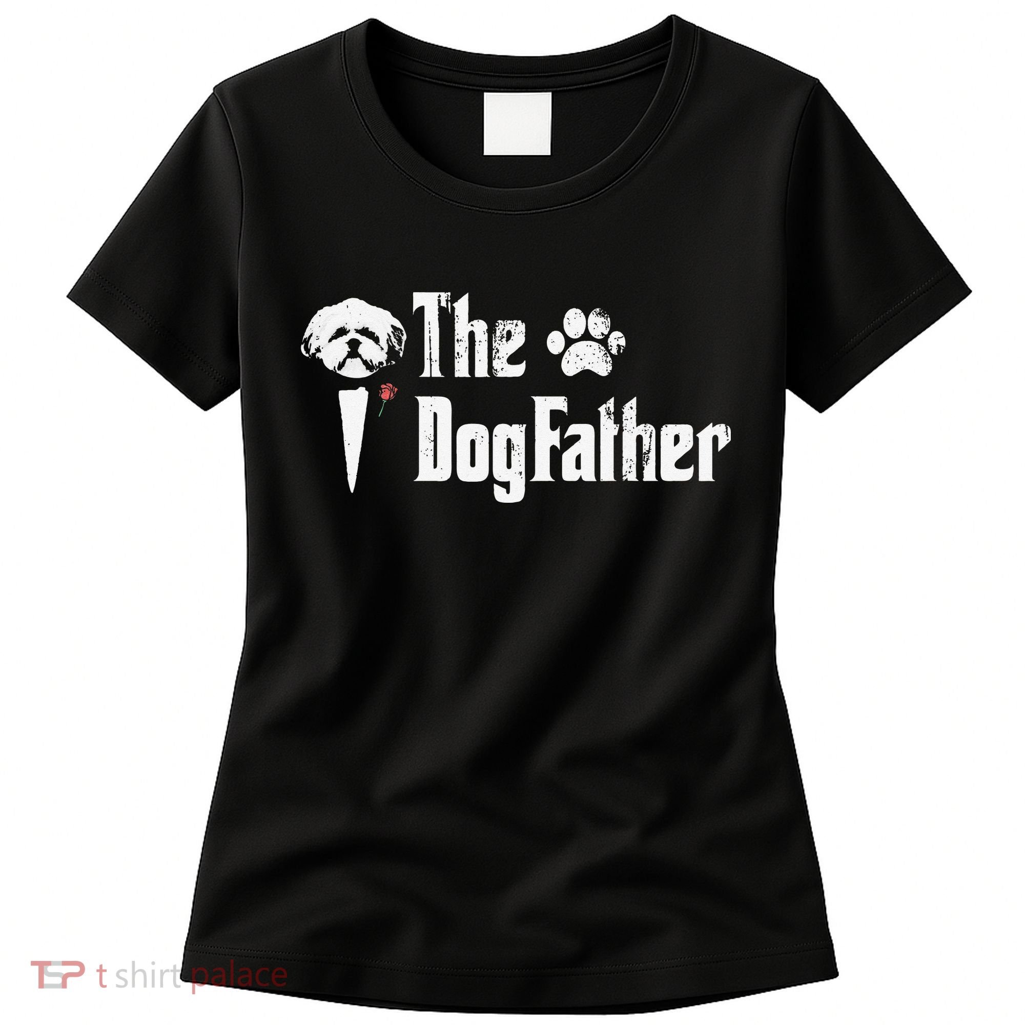 The Dogfather Shih Tzu Dog Dad Father's Day Gift Women's T-Shirt