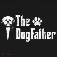 The Dogfather Shih Tzu Dog Dad Father's Day Gift Kids T-Shirt thumb 4