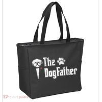 The Dogfather Shih Tzu Dog Dad Father's Day Gift Tote Bag thumb 2