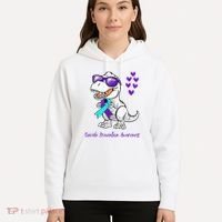 Trex Dinosaur Suicide Prevention Awareness Day Dino Hoodie thumb 5