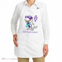 Trex Dinosaur Suicide Prevention Awareness Day Dino Apron thumb 2