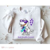 Trex Dinosaur Suicide Prevention Awareness Day Dino Sweatshirt thumb 2