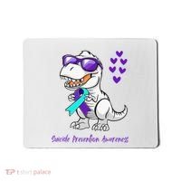 Trex Dinosaur Suicide Prevention Awareness Day Dino Mousepad thumb 0