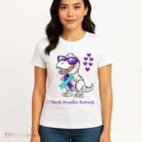 Trex Dinosaur Suicide Prevention Awareness Day Dino Women's T-Shirt thumb 4