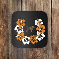 Tennessee Dog Sport Lovers Coonhound Fan Hawaii Lei Coaster thumb 0