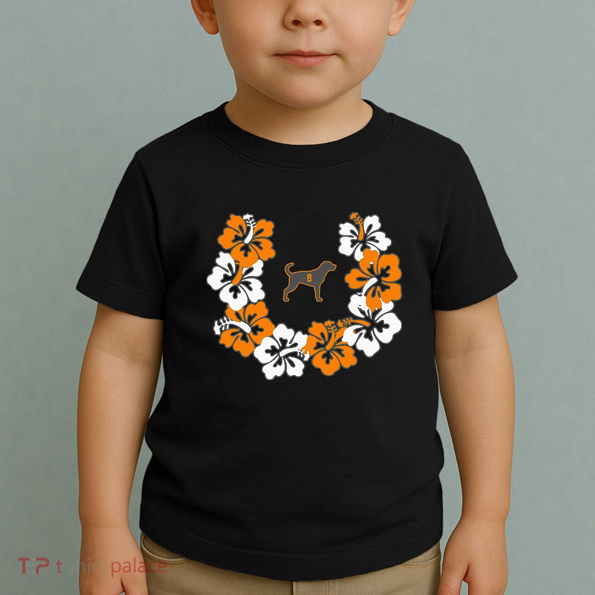 Tennessee Dog Sport Lovers Coonhound Fan Hawaii Lei Toddler T-Shirt
