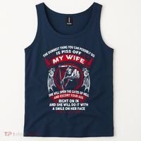 The Dumbest Thing You Can Possibly Do Is Piss Off My Wife Tank Top thumb 2