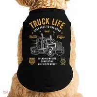 Truck Driver Trucker Doggie Tank thumb 0