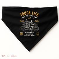 Truck Driver Trucker USA-Made Doggie Bandana thumb 0