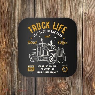 Truck Driver Trucker Coaster