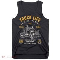 Truck Driver Trucker Tank Top thumb 0