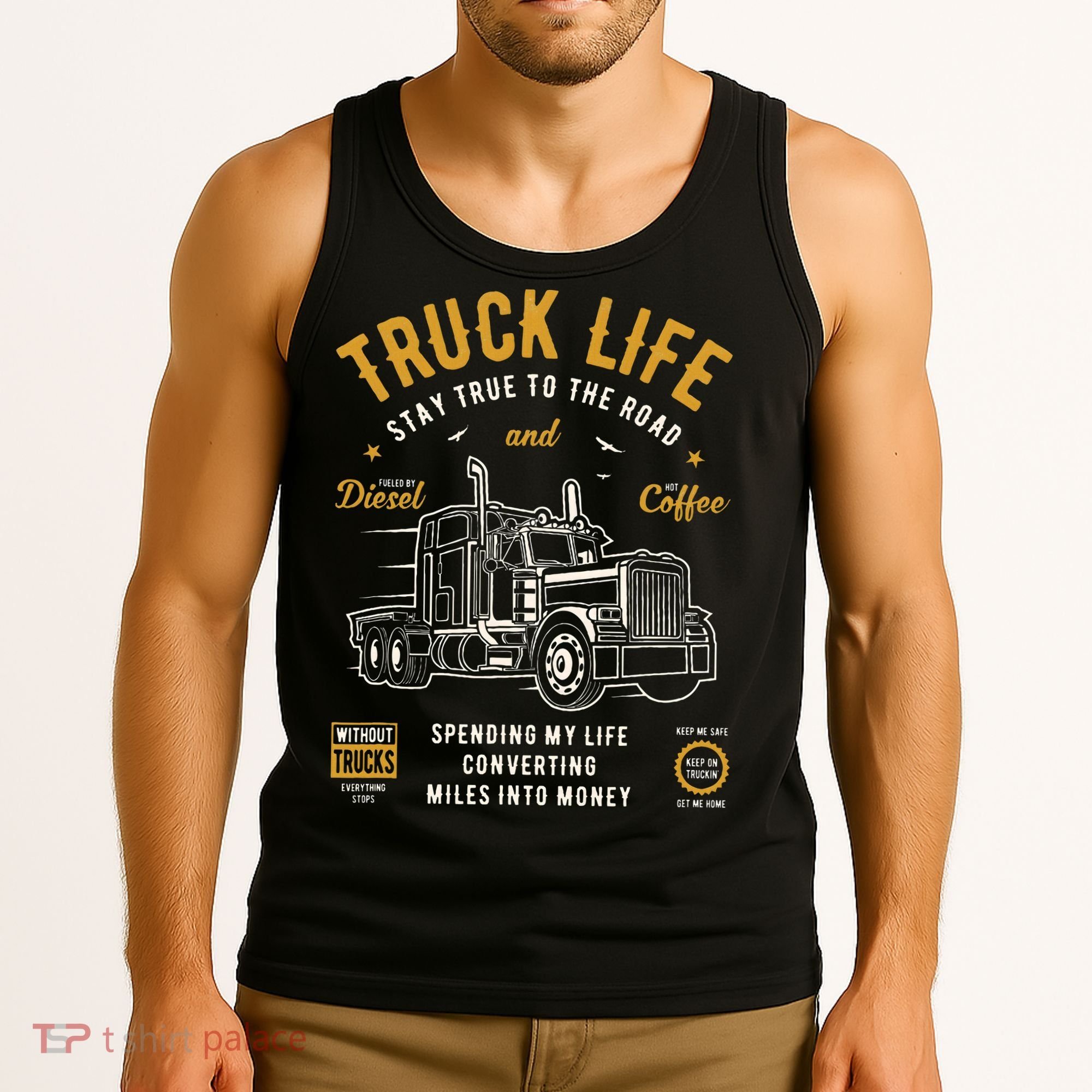 Truck Driver Trucker Tank Top