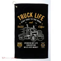 Truck Driver Trucker Golf Towel thumb 0