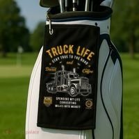 Truck Driver Trucker Golf Towel thumb 2