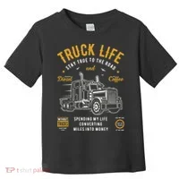 Truck Driver Trucker Toddler T-Shirt thumb 0