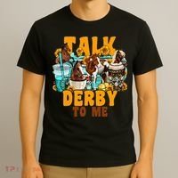 Talk Derby To Me Horse Western Horses Coffee Cups T-Shirt thumb 3