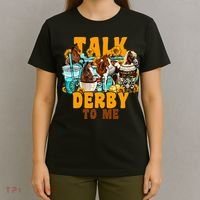 Talk Derby To Me Horse Western Horses Coffee Cups T-Shirt thumb 4