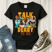 Talk Derby To Me Horse Western Horses Coffee Cups Women's T-Shirt thumb 3