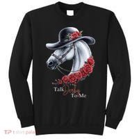 Talk Derby To Me Horse Racing Lover Derby Day Sweatshirt thumb 0