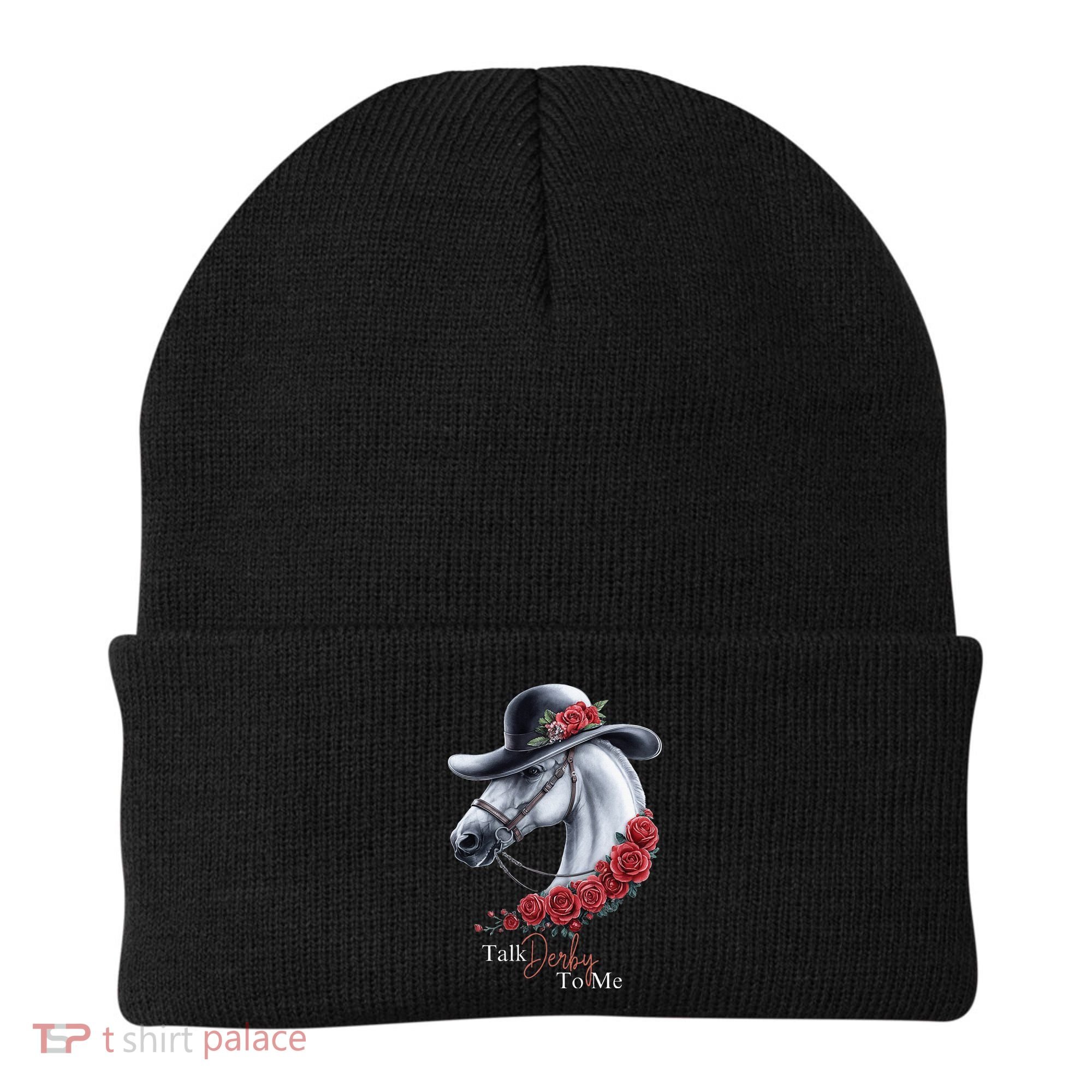 Talk Derby To Me Horse Racing Lover Derby Day Beanie