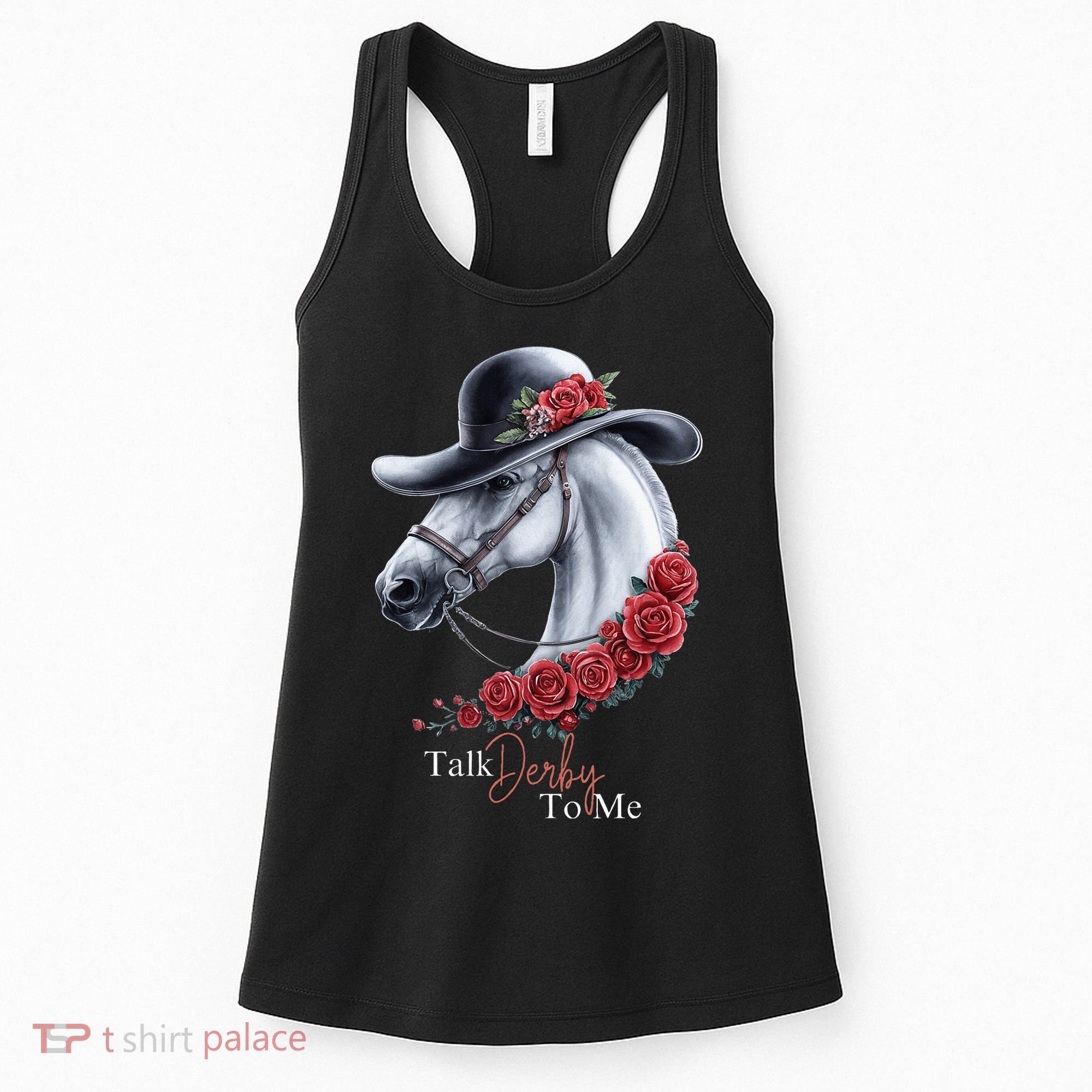 Talk Derby To Me Horse Racing Lover Derby Day Women's Tank Top