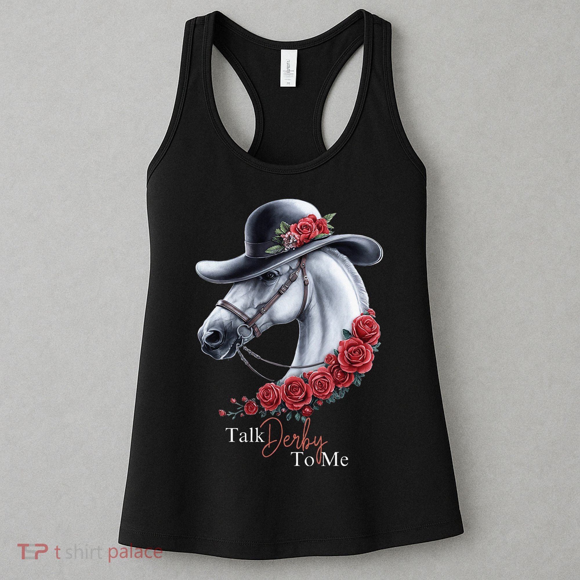 Talk Derby To Me Horse Racing Lover Derby Day Women's Tank Top