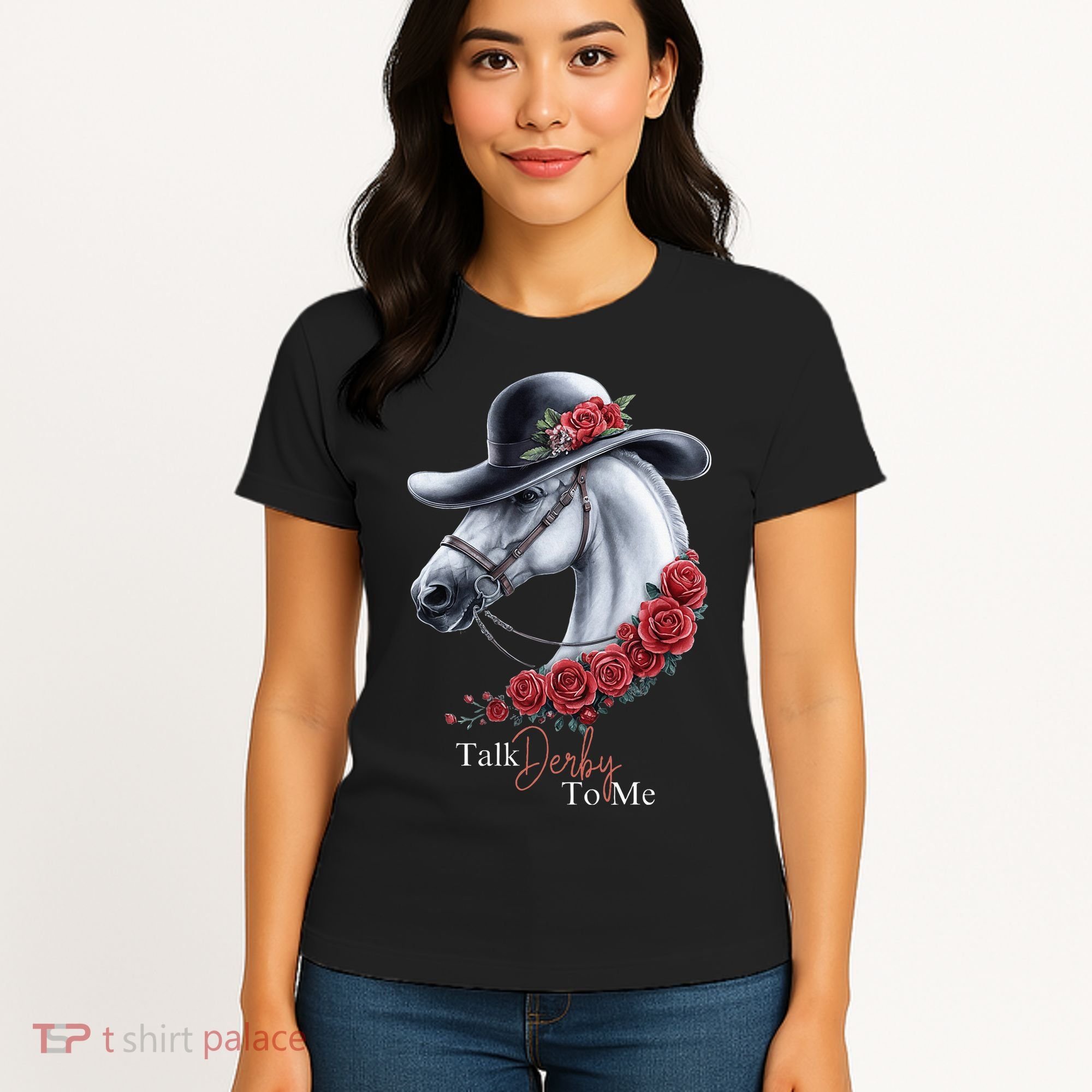 Talk Derby To Me Horse Racing Lover Derby Day Women's T-Shirt
