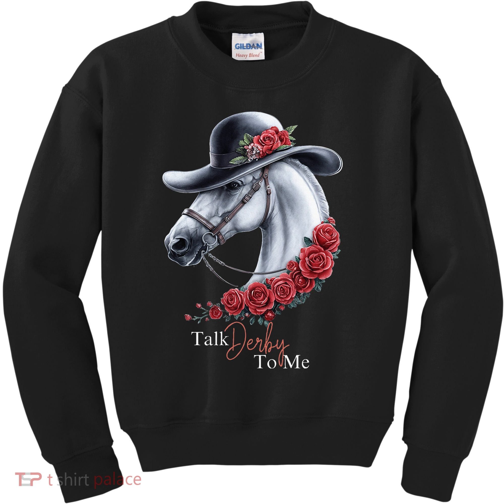 Talk Derby To Me Horse Racing Lover Derby Day Kids Sweatshirt