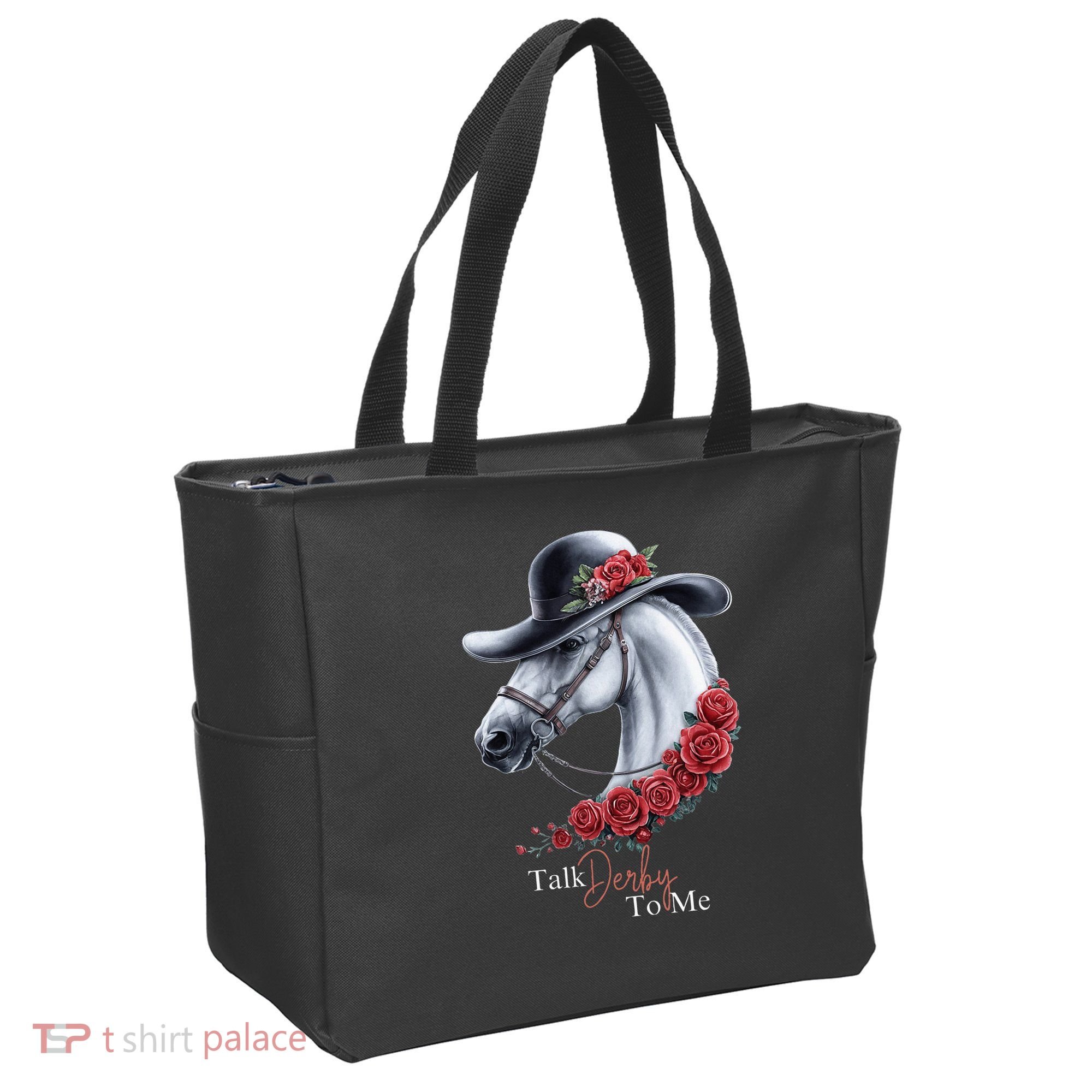 Talk Derby To Me Horse Racing Lover Derby Day Tote Bag