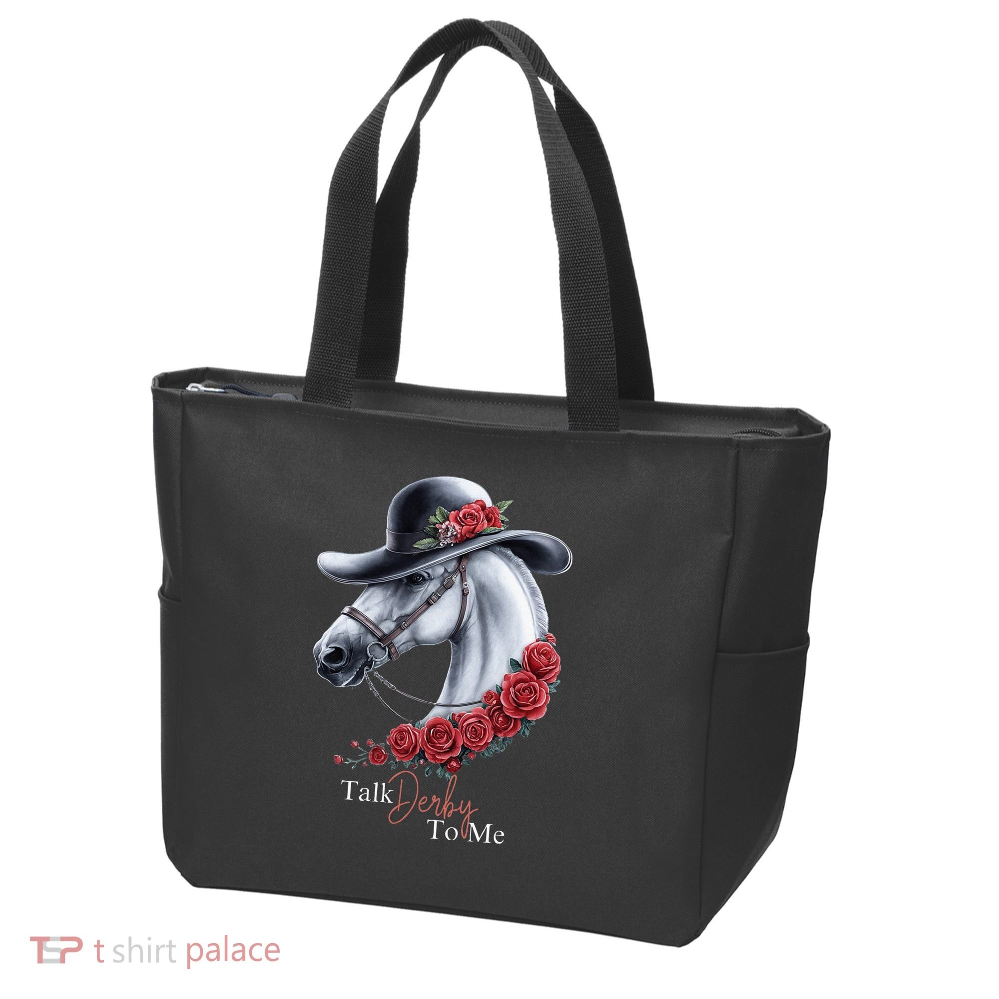 Talk Derby To Me Horse Racing Lover Derby Day Tote Bag