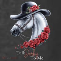 Talk Derby To Me Horse Racing Lover Derby Day Women's Hoodie thumb 2