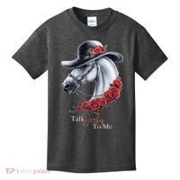 Talk Derby To Me Horse Racing Lover Derby Day Kids T-Shirt thumb 0