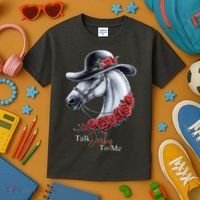 Talk Derby To Me Horse Racing Lover Derby Day Kids T-Shirt thumb 3