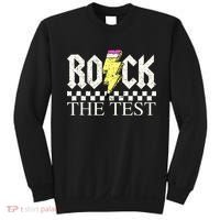 Testing Day Teacher Student Motivational Rock The Test  Sweatshirt thumb 0