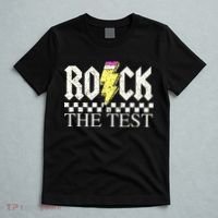 Testing Day Teacher Student Motivational Rock The Test  T-Shirt thumb 5