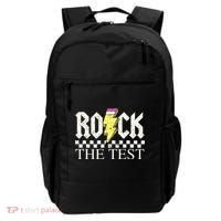 Testing Day Teacher Student Motivational Rock The Test  Backpack thumb 0