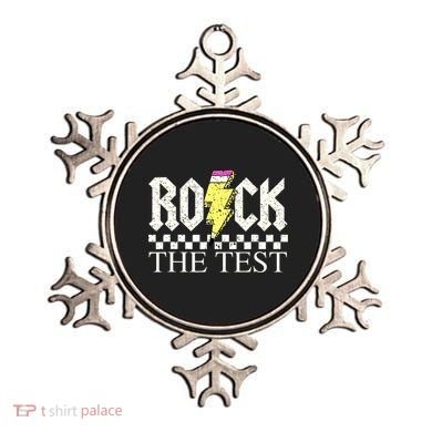 Testing Day Teacher Student Motivational Rock The Test  Ornament