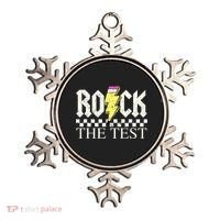 Testing Day Teacher Student Motivational Rock The Test  Ornament thumb 0