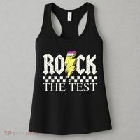 Testing Day Teacher Student Motivational Rock The Test  Women's Tank Top thumb 3