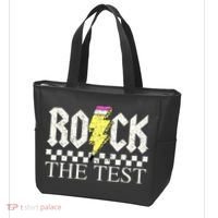 Testing Day Teacher Student Motivational Rock The Test  Tote Bag thumb 3