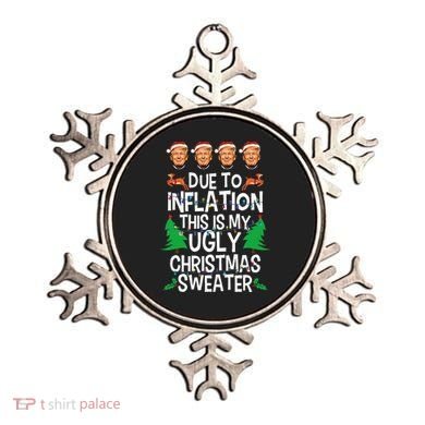 Trump Due To Inflation Ugly Christmas Sweaters Ornament