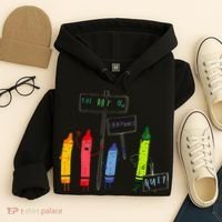 The Day The Crayons Quit Birthday Decorations Funny Hoodie thumb 4