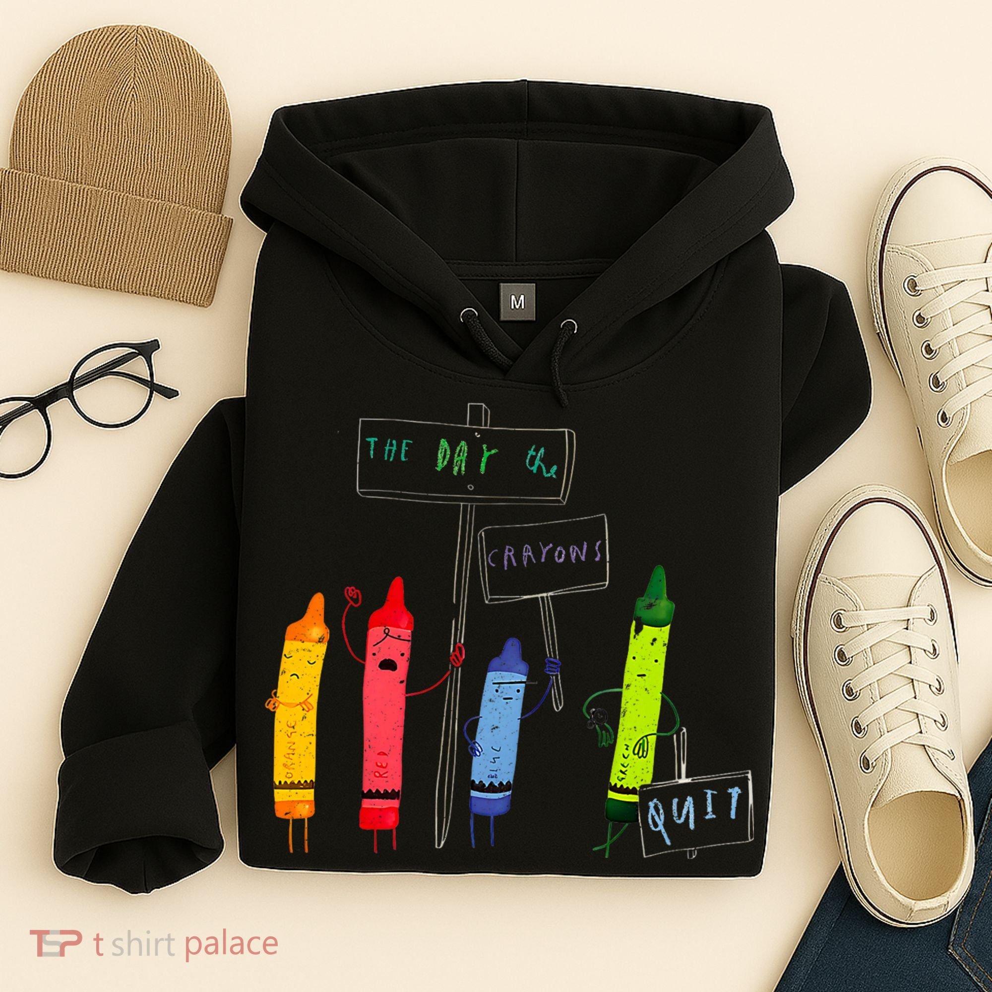 The Day The Crayons Quit Birthday Decorations Funny Hoodie