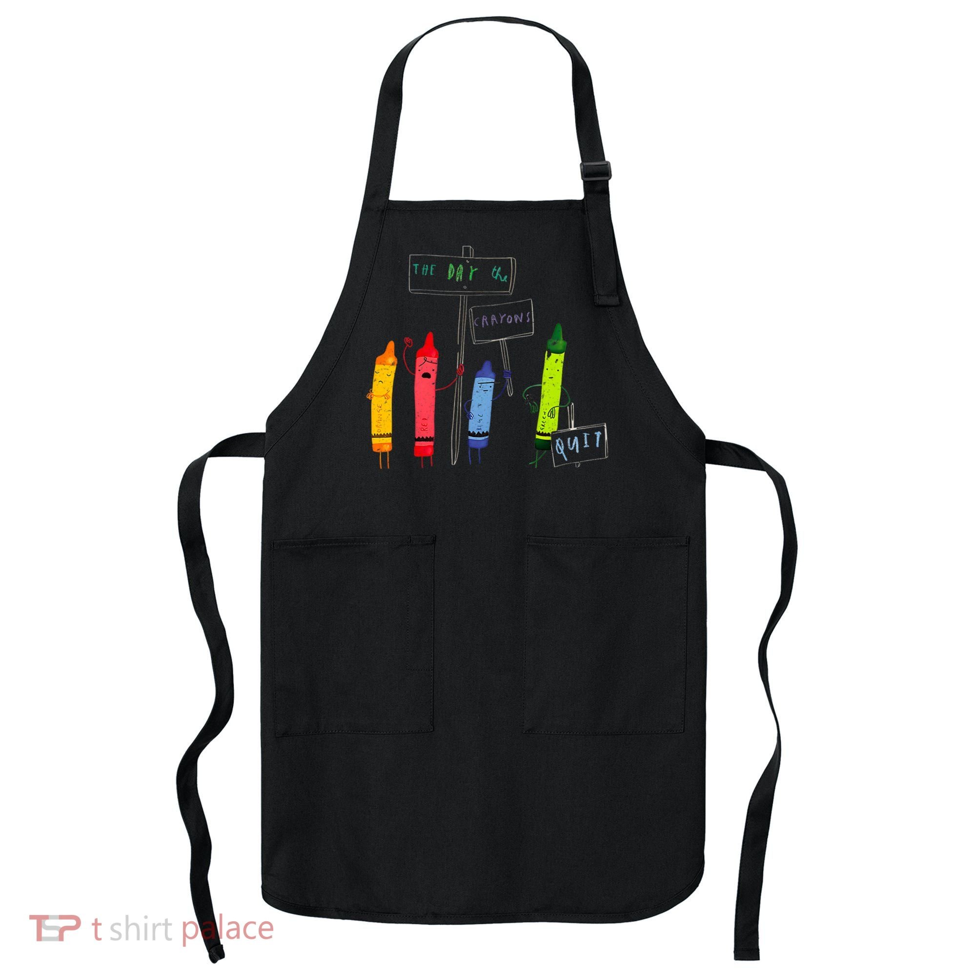 The Day The Crayons Quit Birthday Decorations Funny Apron