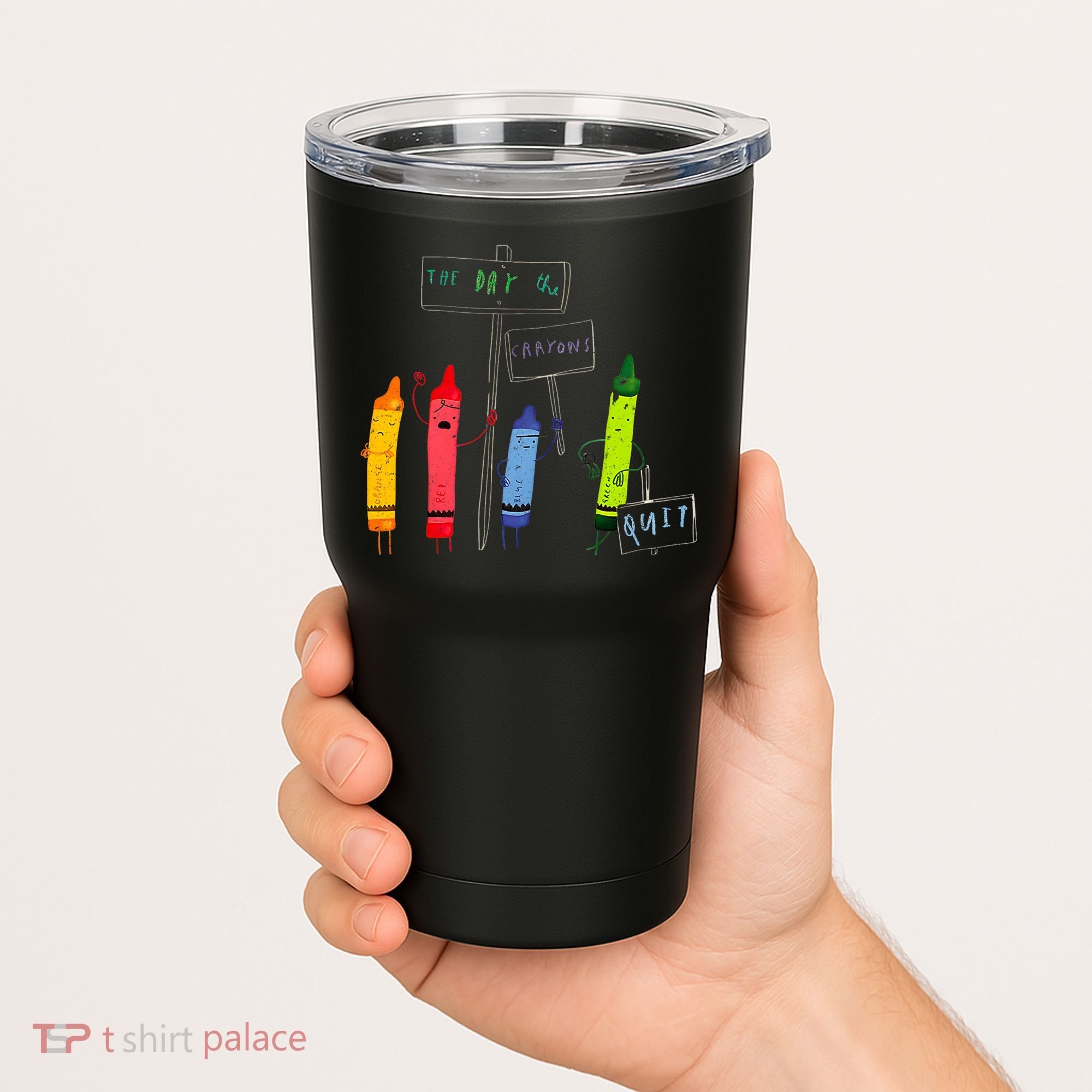The Day The Crayons Quit Birthday Decorations Funny Tumbler
