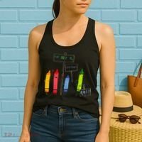 The Day The Crayons Quit Birthday Decorations Funny Women's Tank Top thumb 2