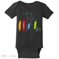 The Day The Crayons Quit Birthday Decorations Funny Baby Bodysuit thumb 0