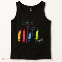 The Day The Crayons Quit Birthday Decorations Funny Tank Top thumb 2